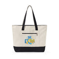 Canvas Tote — "Be Extra" Zippered Tote Bag, Fun Bright Graphic Beach & Everyday Carry