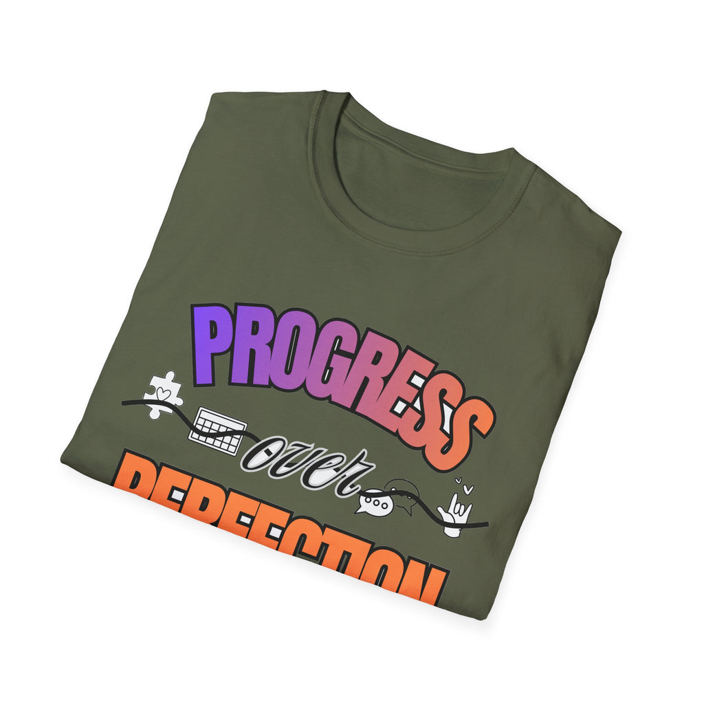 "Progress Over Perfection" Adult T-Shirt