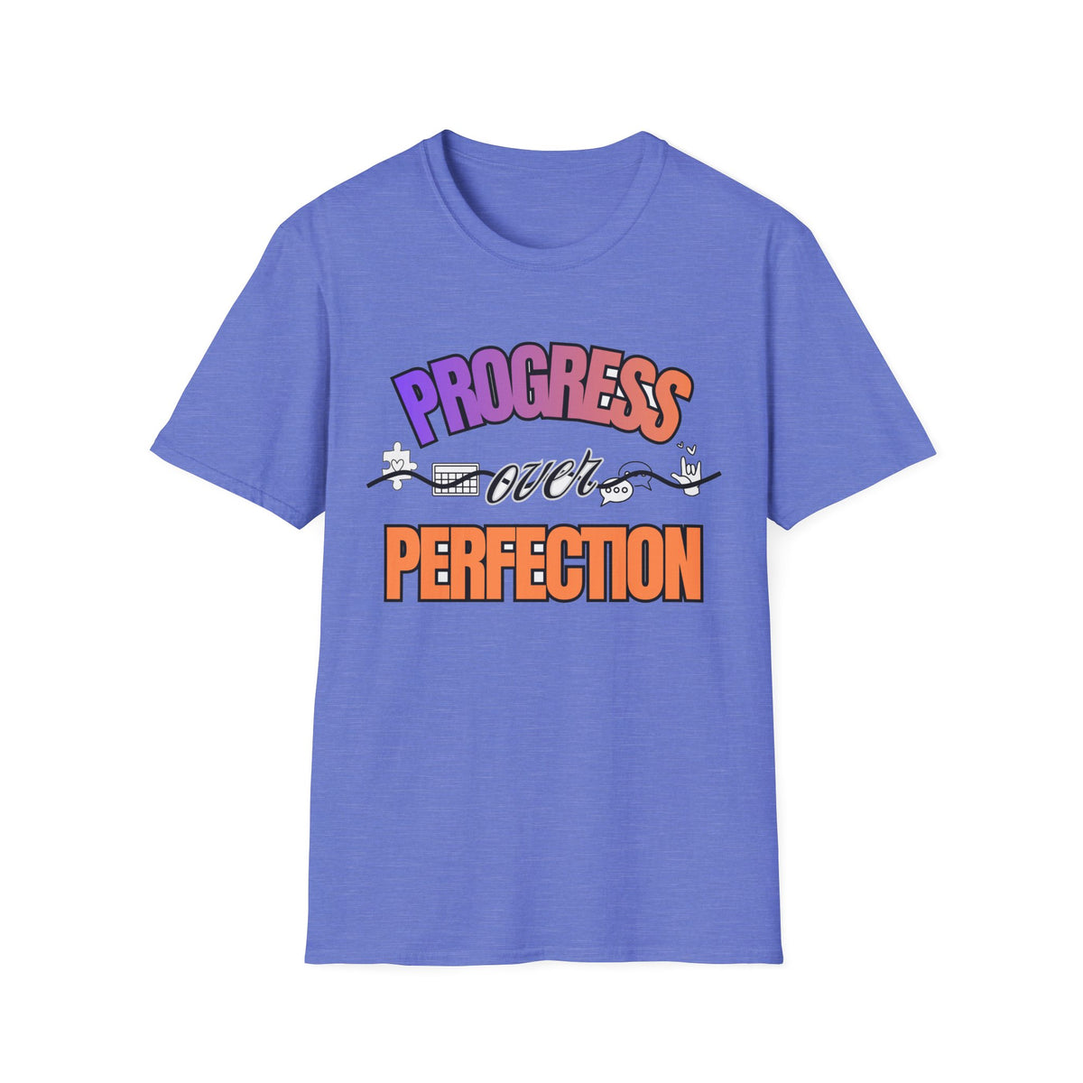 "Progress Over Perfection" Adult T-Shirt