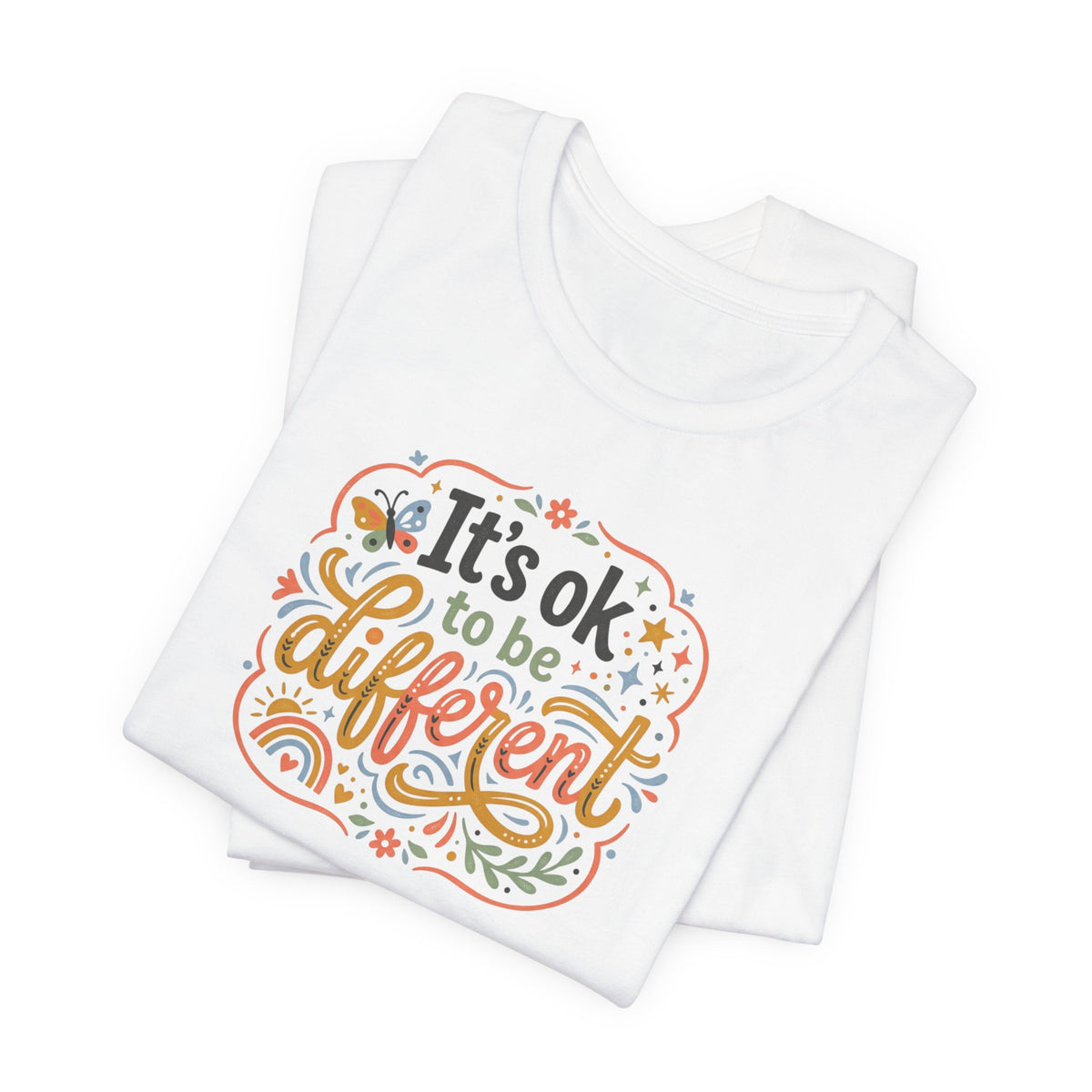 "It's OK To Be Different" Adult T-Shirt
